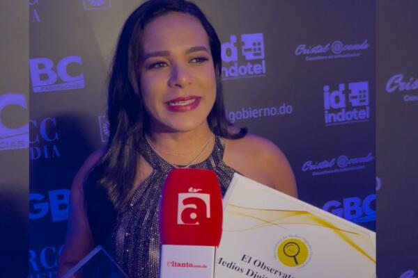 La periodista y comunicadora Colombia Alcántara.