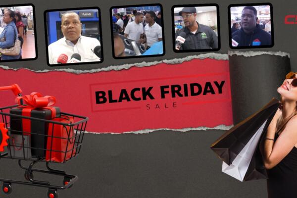 Clientes aprovechan las ofertas del Viernes Negro en tiendas del Gran Santo Domingo, bajo la supervisión de Proconsumidor.