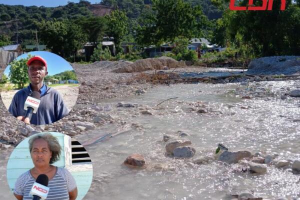 Familias afectadas por los torrenciales aguaceros en Los Guandules piden ayuda al Gobierno en Barahona