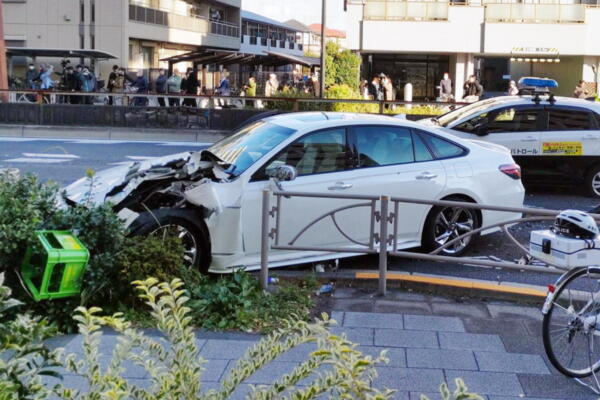 El lugar del atropello en Tokio. EFE.