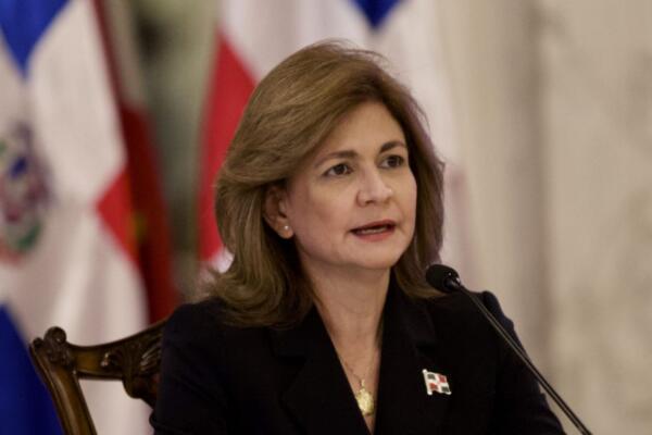 La vicepresidenta de la República, Raquel Peña.