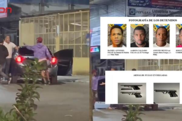 Los detenidos fueron entregados por líderes comunitarios a las autoridades policiales en Santo Domingo Este.