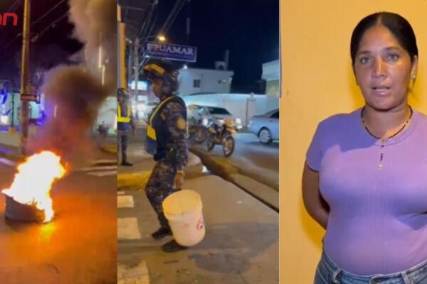 Protesta en Salcedo por impago a trabajadores de Juegos Escolares.