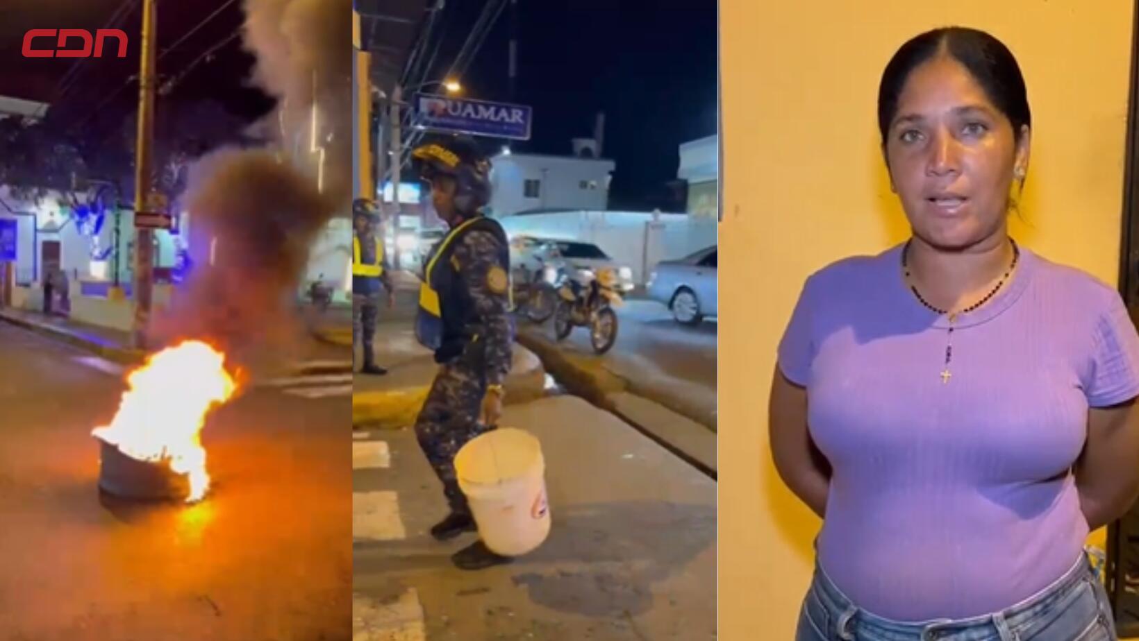 Protesta en Salcedo