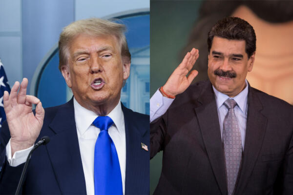 Combo de fotografías de archivo del presidente de Estados Unidos, Donald Trump (i), y el de Venezuela, Nicolás Maduro. EFE/ Shawn Thew / Rayner Pena R