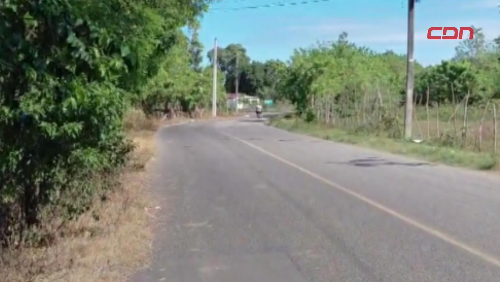 deterioro de carretera El Estrecho