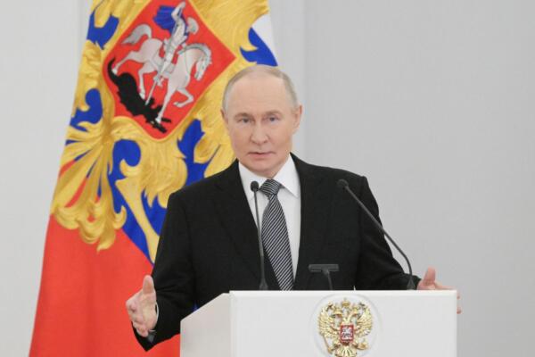 Vladímir Vladímirovich Putin, presidente de Rusia.