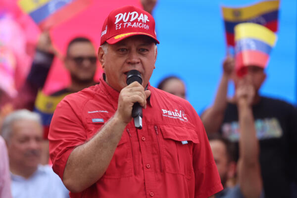 El ministro de Relaciones Interiores, Justicia y Paz de Venezuela, Diosdado Cabello. EFE/ Miguel Gutiérrez