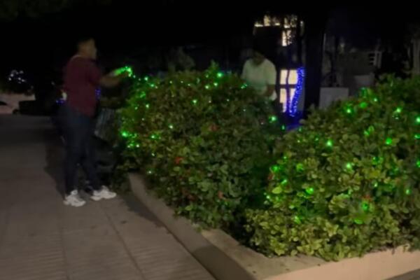 Decoraciones navideñas del Parque Central de Barahona resultaron dañadas, lo que motivó un llamado de las autoridades a cuidar los espacios públicos.