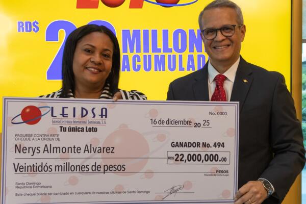Leidsa, además, entregó incentivos, por 100 mil y 65 mil pesos.