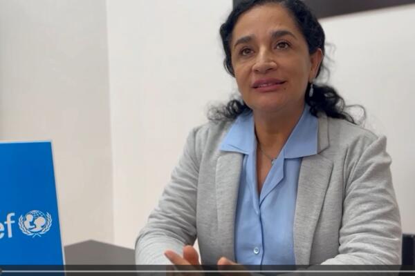 Anyoli Sanabria, representante interina de UNICEF en RD.