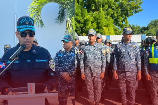La Policía Nacional garantiza seguridad en Barahona con el despliegue del operativo preventivo 