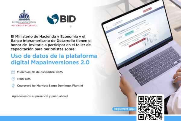 Hacienda y BID capacitarán a periodistas en el uso de datos de MapaInversiones 2.0