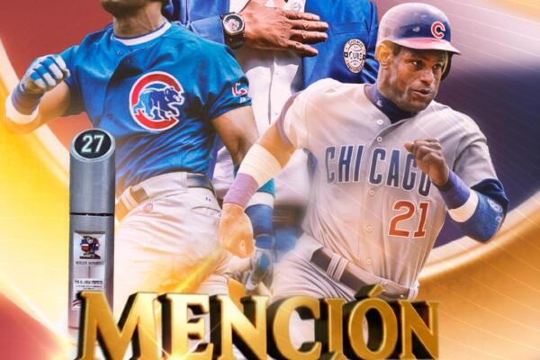 Sosa, de 57 años, fue inmortalizado por los Cachorros el pasado 7 de septiembre, junto con Derek Lee, en una ceremonia realizada en el mismo Wrigley Field donde fue ídolo y cara de la franquicia durante 13 temporadas.
