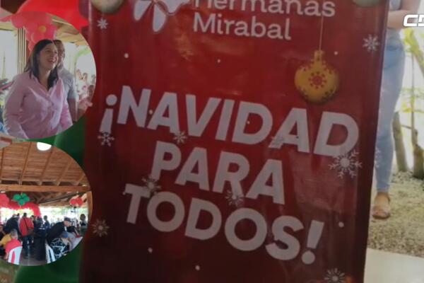 Senadora María Mercedes Ortiz lleva “Navidad para Todos” a comunidades de Hermanas Mirabal