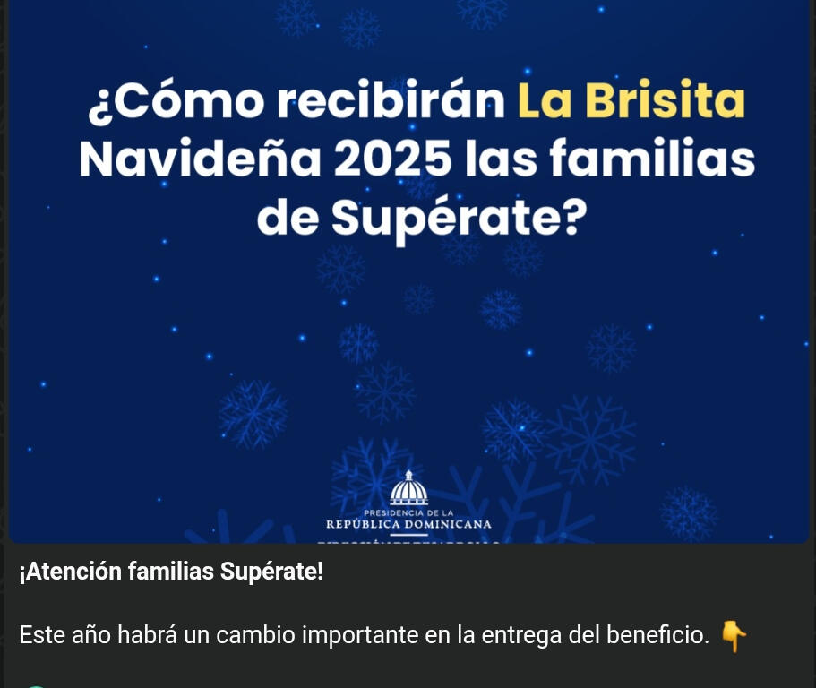 El Bono Navideño 2025 y el subsidio Aliméntate llegarán juntos a la tarjeta Supérate
