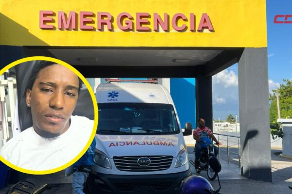 Camilo Olivero, de 26 años de edad, quien resultó herido de bala por otro individuo. 