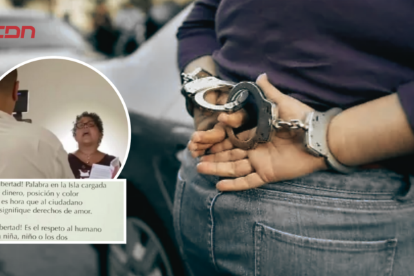Autoridades arrestan en el Aeropuerto Internacional de Las Américas a una dominicana investigada por presunto ultraje al Himno Nacional, en cumplimiento de una orden judicial emitida por el Ministerio Público.