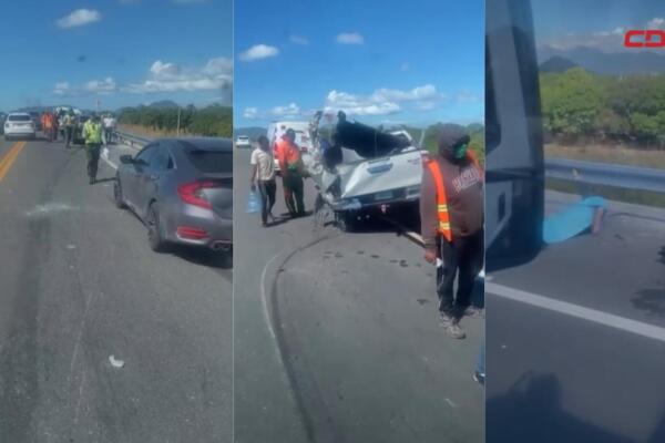 Trágico accidente en la circunvalación de Baní deja una persona fallecida