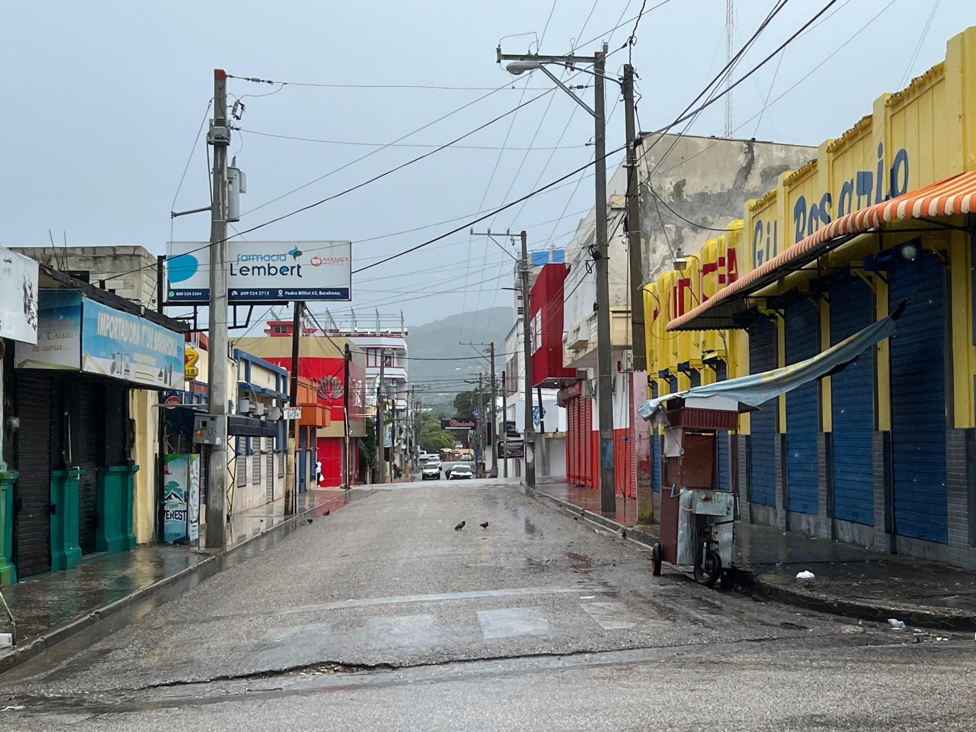 Sector comercio completamente cerrado este primero de enero de 2026, en Barahona