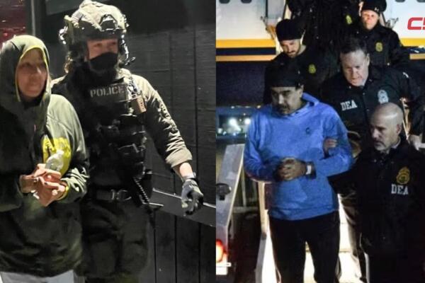 Nicolás Maduro Moros y su esposa, Cilia Adela Flores de Maduro.