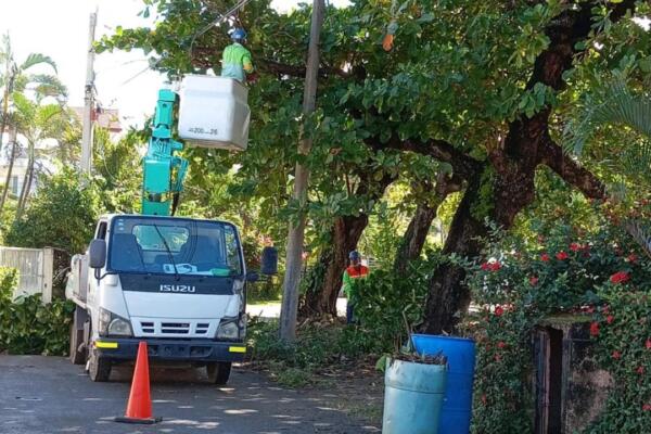 Edenorte restableció completamente el servicio eléctrico en Puerto Plata tras averías causadas por una vaguada.