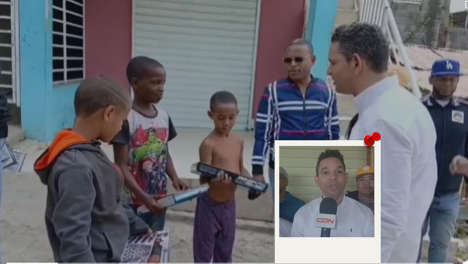 Entrega juguetes