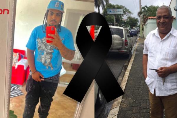 Nicolás Domínguez y su hijo Yariel Domínguez, muertos en colapso en mina en Sosúa.