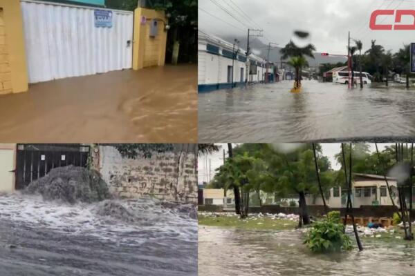 Inundaciones en el Cibao por Sistema frontal provoca: Puerto Plata, Santiago, Montecristi y Nagua bajo alerta