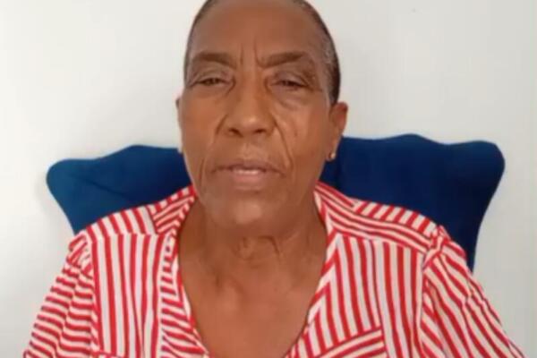 Juana Heredia, madre de joven detenida en Venezuela desde hace 18 meses. 