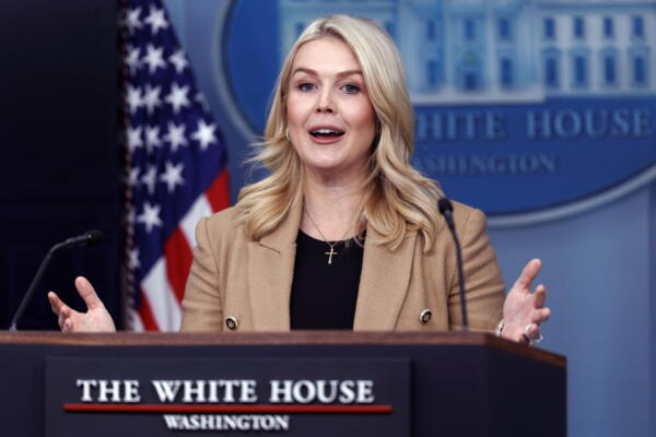 Karoline Leavitt, portavoz de la Casa Blanca. EFE/EPA/WILL OLIVER
