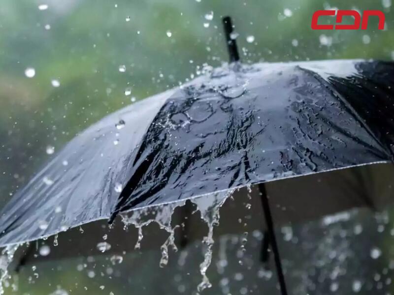 Lluvias dispersas sobre el país a lo largo del día