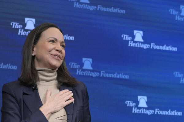 La líder opositora venezolana María Corina Machado. EFE/ Lenin Nolly