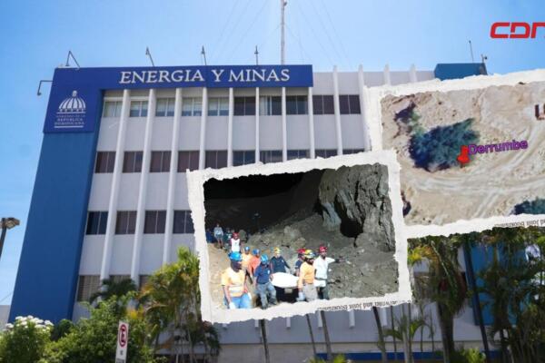 Zona de extracción de agregados en Nigua, San Cristóbal, donde ocurrió el derrumbe que provocó la muerte de un hombre, según confirmaron las autoridades.