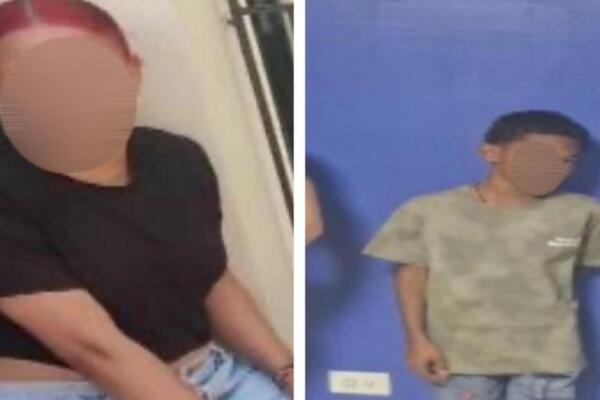 Agentes de la Policía Nacional junto a familiares durante el proceso de localización y entrega de menores reportados como desaparecidos.