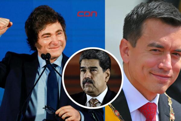 Presidentes Javier Milei y Daniel Noboa se expresan sobre detención de Maduro. 