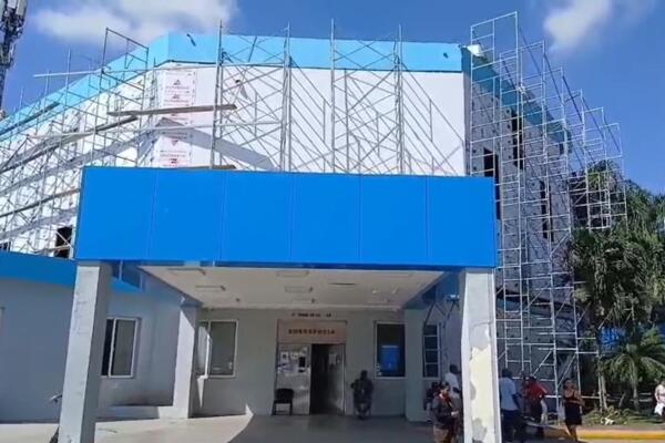 Trabajos de remozamiento en hospital Vinicio Calventi avanzan a buen ritmo