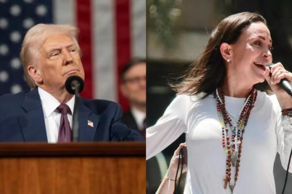 Trump recibirá a la líder opositora venezolana María Corina Machado el jueves. // Foto: externa 
