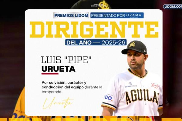 Luis “Pipe” Urueta es elegido Manager del Año de 2025-2026 en LIDOM