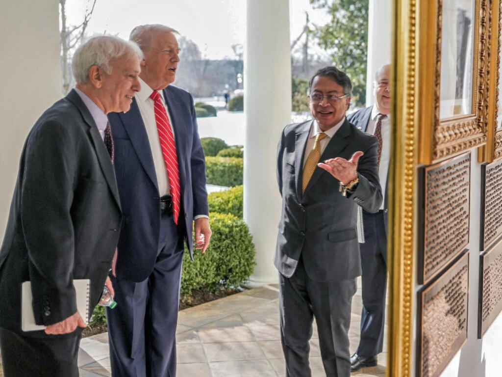 Trump y Petro durante reunión en la Casa Blanca