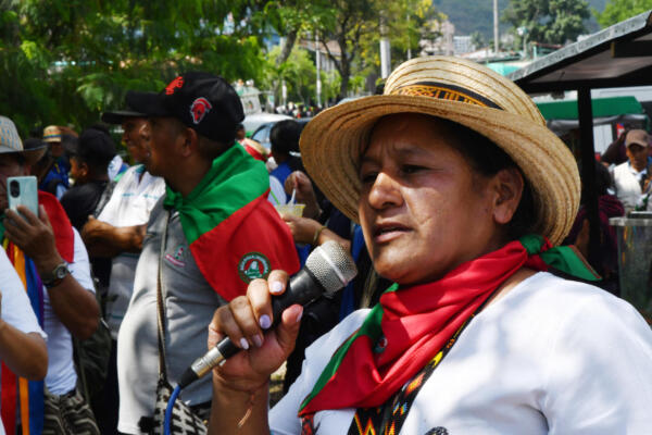La senadora indígena Aida Quilcué fue secuestrada el martes en una zona guerrillera del suroeste de Colombia.