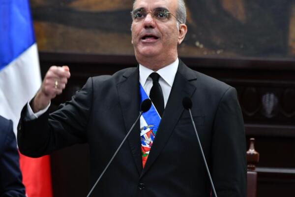 El presidente Luis Abinader en su sexta Rendición de Cuenta 2026 / Foto: Danny Polanco