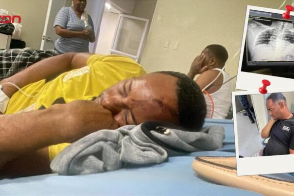 Familiares del joven Robinson Guzmán exigen justicia tras denunciar una presunta golpiza policial en Villa Altagracia.
