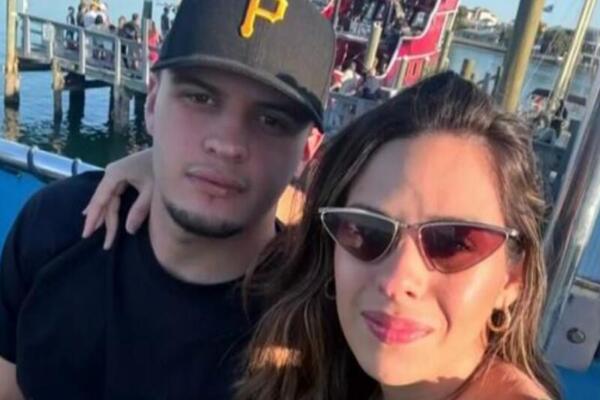 Ángela Vergara, congresista colombiana, y su hijo Rafael Alonso Vergara. 