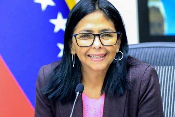 Delcy Rodríguez, presidenta encargada de Venezuela. 