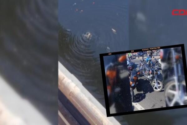 Puente Jacinto Peynado, en Villa Mella, donde una colisión múltiple dejó cuatro heridos y un motorista desaparecido tras caer al río Isabela.