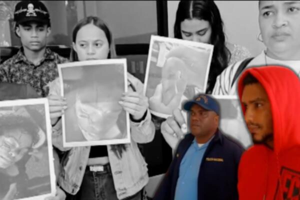 Familiares de la víctima se concentraron frente al Palacio de Justicia de Mao para exigir justicia tras el violento ataque ocurrido en la provincia Valverde.