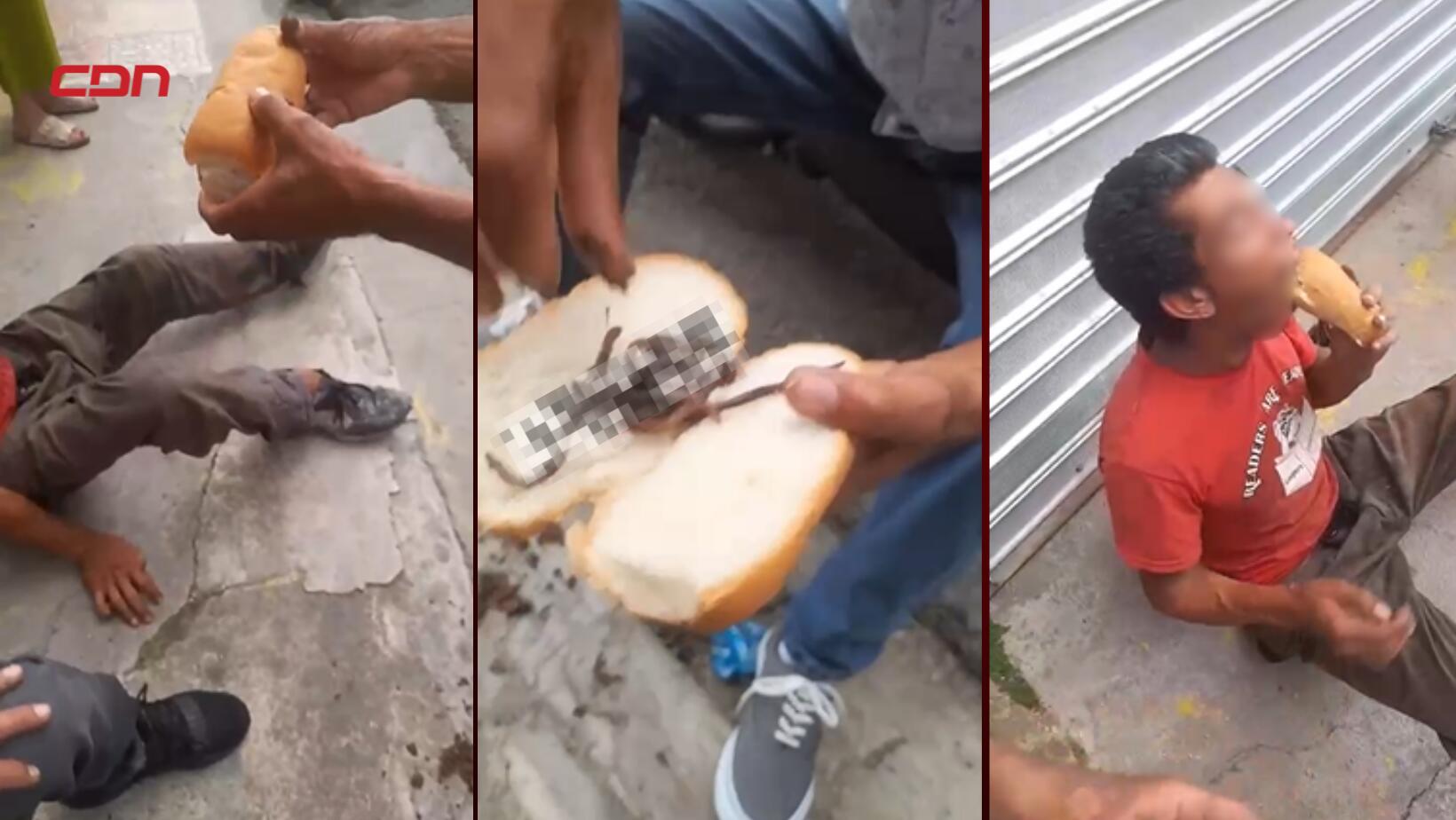 Mecánico dio lombrices a indigente