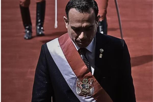 José Jerí, presidente de Perú destituido. 