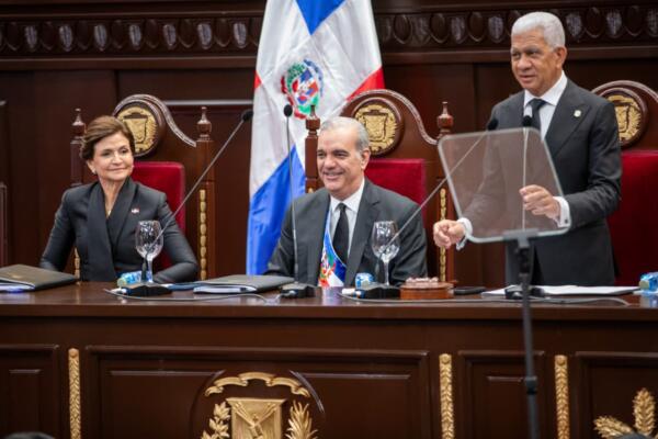 El presidente de la República, Luis Abinader en su sexta rendición de cuentas/ Foto Danny Polanco